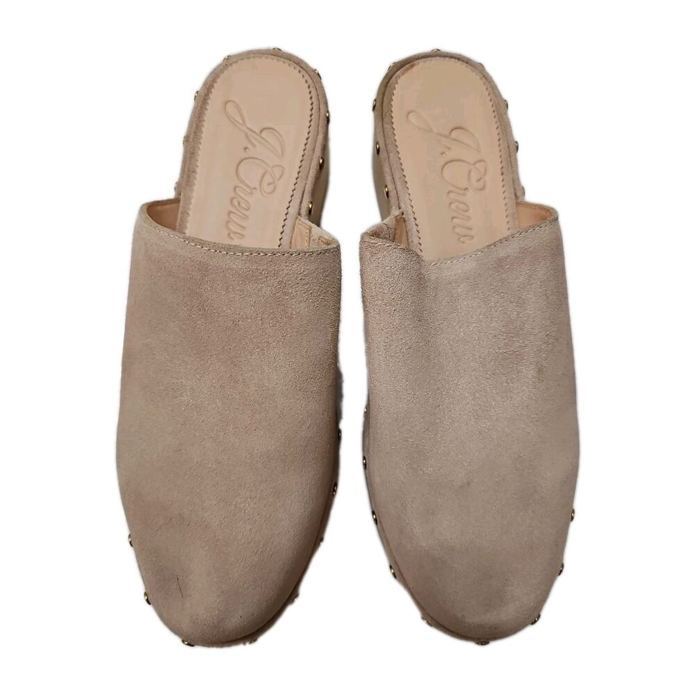 J.Crew Dakota Women's Studded Clogs Size 9 Mauve Blush BJ797 Shoes
